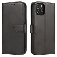 Etui i futerały do telefonów - Magnet Case elegancki futerał etui pokrowiec z klapką i funkcją podstawki Realme GT Neo 3 czarny - miniaturka - grafika 1