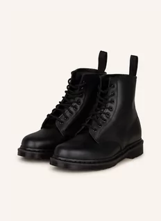 Botki damskie - Dr. Martens Botki Sznurowane 1460 Mono schwarz - grafika 1