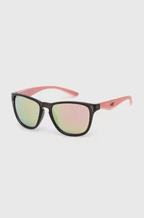 Okulary przeciwsłoneczne - 4F okulary przeciwsłoneczne damskie kolor różowy - grafika 1