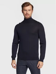 Boss Golf Musso-P 50468262 Granatowy Slim Fit - Swetry męskie - miniaturka - grafika 1