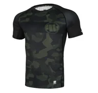 Odzież taktyczna i umundurowanie - Rashguard termoaktywny Pit Bull Performance Pro Plus Dillard Casino - Oliwkowy Camo 3XL - miniaturka - grafika 1