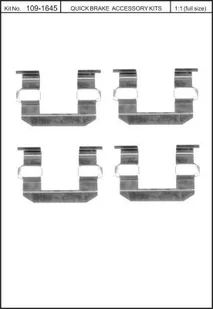 Zest. mont. klocków hamulcowych QUICK BRAKE 109-1645 5811645000 - Układ hamulcowy - akcesoria - miniaturka - grafika 1