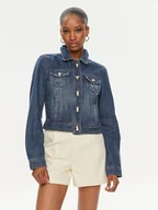 Kurtki damskie - Morgan Kurtka jeansowa 232-VPIM Niebieski Slim Fit - miniaturka - grafika 1