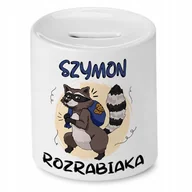 Skarbonki - Skarbonka 330 ml Dla Szymona Syna Dziecka Prezent z Nadrukiem ze Zdjęciem - miniaturka - grafika 1