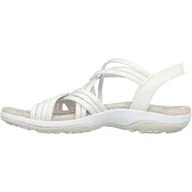Sandały damskie - Buty do chodzenia damskie Skechers 163185WHT - miniaturka - grafika 1