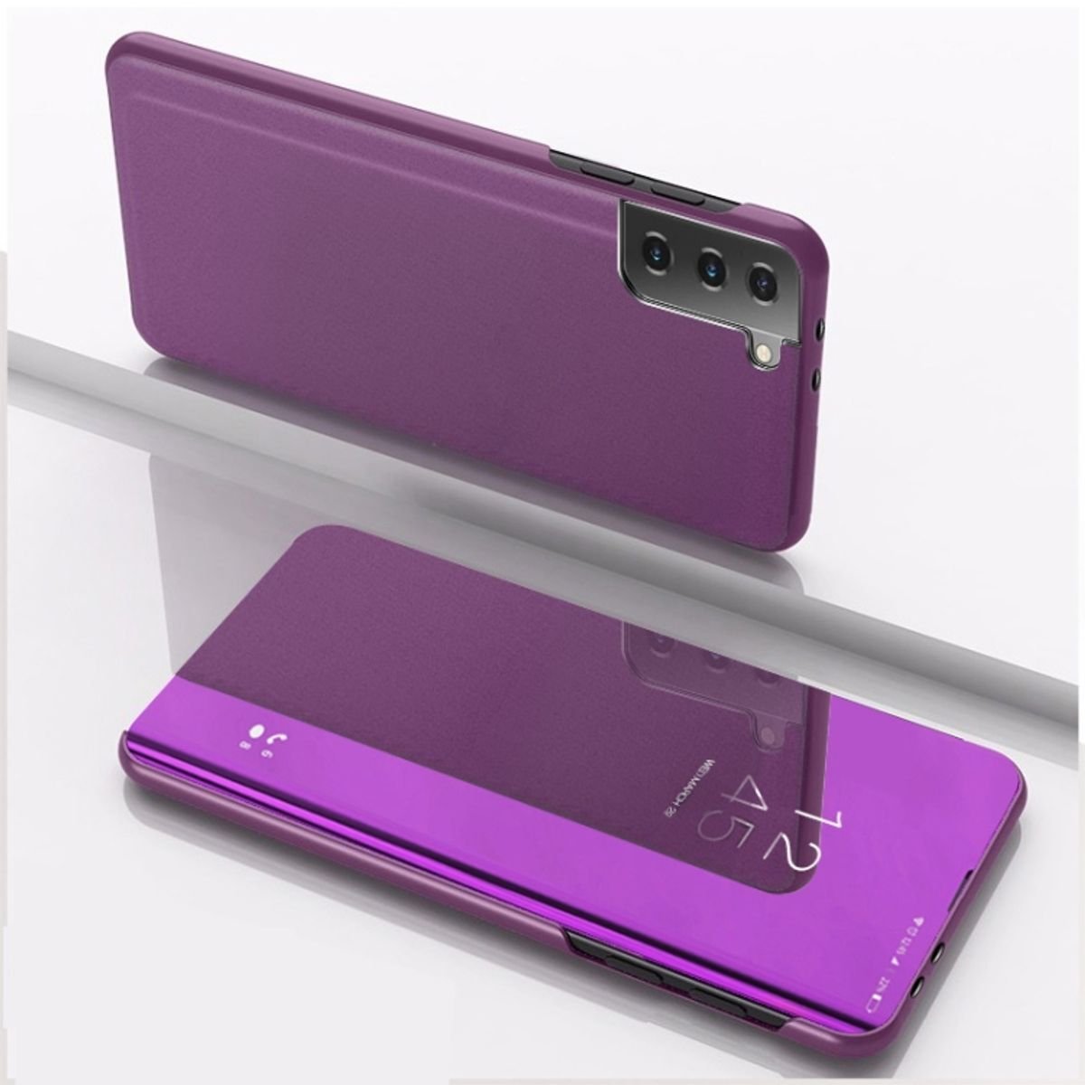 Etui König Design kompatybilne z Samsung Galaxy S21 FE plastikowe etui na telefon komórkowy - Etui fioletowe