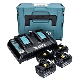MAKITA Power Source Kit 3Ah XL 197720-6 czarny niebieski 4x Li-ionowy akumulator 3,0 Ah - Akcesoria do elektronarzędzi - miniaturka - grafika 1