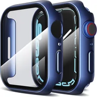 Akcesoria do smartwatchy - 2X ETUI ZE SZKŁA HARTOWANEGO NA ZEGAREK APPLE WATCH 7 41 MM NIEBIESKIE - miniaturka - grafika 1