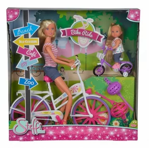 Simba Lalka Steffi Przejażdżka na rowerze - Lalki dla dziewczynek - miniaturka - grafika 1