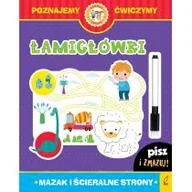 Książki edukacyjne - Książka z pisakiem Łamigłówki Praca zbiorowa - miniaturka - grafika 1