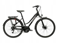 Rowery - Damski rower trekkingowy KROSS TRANS 4.0 rozmiar M Czarny - miniaturka - grafika 1