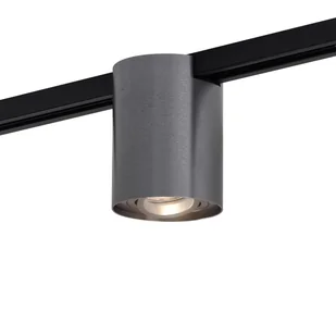 QAZQA Nowoczesny szynowy reflektor jednofazowy w kolorze ciemnoszarym - Iconic Rondoo Up - Lampy sufitowe - miniaturka - grafika 1