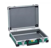 Walizki - allit 424130 walizka na przybory AluPlus Basic, rozmiar: L, zielona - miniaturka - grafika 1