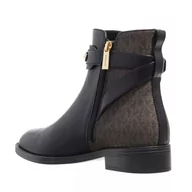 Botki damskie - Michael Kors Darcy Flat Bootie, Botki Damskie, Czarny/Brązowy, 41 EU, Czarny brązowy, 41 EU - miniaturka - grafika 1