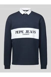 Bluza z kołnierzykiem polo model Joey - Pepe Jeans - Bluzy męskie - miniaturka - grafika 1