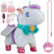 Zabawki interaktywne dla dzieci - Interaktywny Konik Pluszowy Rży Rusza Ogonkiem Kiwa Głową Chodzi Na Smyczy U881B - miniaturka - grafika 1