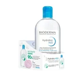 Kremy do twarzy - Bioderma Hydrabio H2O Woda micelarna, 500 ml + płatki - miniaturka - grafika 1