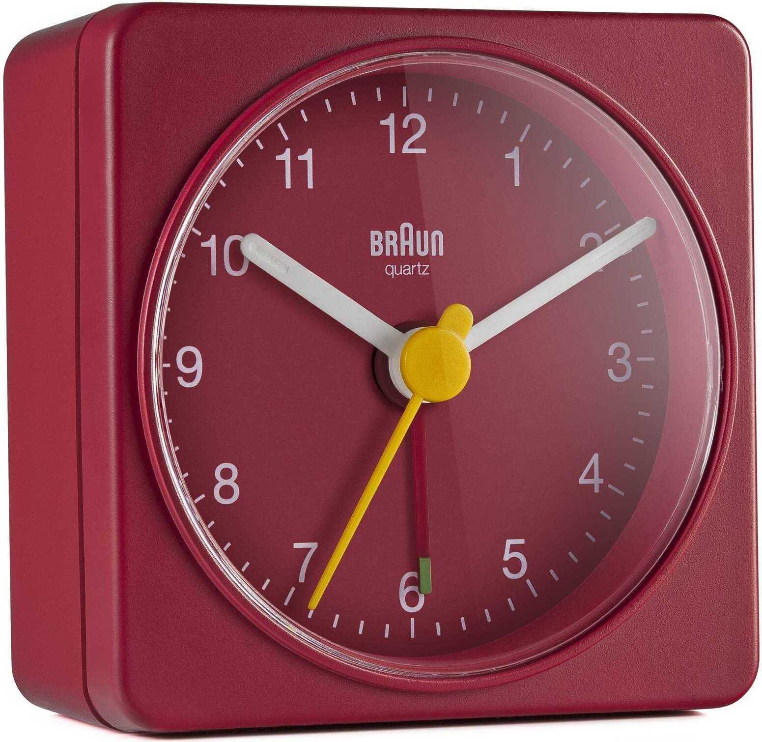 Braun BC 02 R budzik kwarcowy czerwony 67081 67081