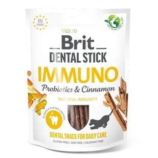 Brit Dental Stick Przysmak dentystyczny funkcjonalny Odporność Immuno with Probiotics & Cinnamon 7szt 251g - Przysmaki dla psów - miniaturka - grafika 1