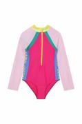 Stroje kąpielowe dla dziewczynek - Marc Jacobs jednoczęściowy strój kąpielowy dziecięcy kolor fioletowy - miniaturka - grafika 1
