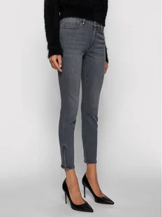 Boss Jeansy Skinny Fit Crop 2.0 Street 50441191 Szary Skinny Fit - Spodnie damskie - miniaturka - grafika 1
