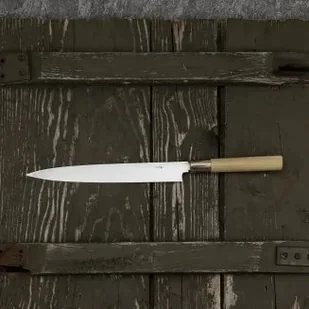 Hideo Kitaoka Aogami#2 Satin Damascus Nóż Yanagiba 24 cm - Noże kuchenne - miniaturka - grafika 10