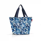 Torby i wózki na zakupy - Torba shopper m, flora blue kod: RZS4116 - miniaturka - grafika 1
