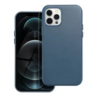 Etui i futerały do telefonów - OEM Leather Mag Cover do iPhone 12 PRO niebieski - miniaturka - grafika 1