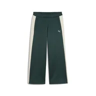 Spodnie damskie - Damskie Spodnie PUMA T7 LOW RISE TRACK PANTS OP 62980375 – Zielony - miniaturka - grafika 1