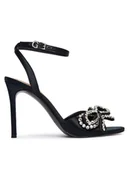 Sandały damskie - Guess Sandały 178996 Czarny - miniaturka - grafika 1