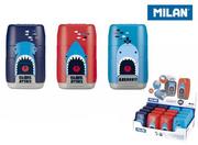 Przybory szkolne - MILAN Temperówko-gumka Compact Shark Attack p16 4706116SRT MILAN - miniaturka - grafika 1