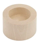 Świeczniki - Świecznik Okragły 4Cm, Drewniany Decoupage - miniaturka - grafika 1