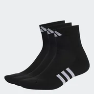 Skarpetki męskie - Skarpety za kostkę ADIDAS PRF CUSH MID 3P IC9519 – Czarny - miniaturka - grafika 1