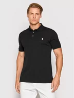 Koszulki męskie - Ralph Lauren Polo Polo 710541705 Czarny Slim Fit - miniaturka - grafika 1