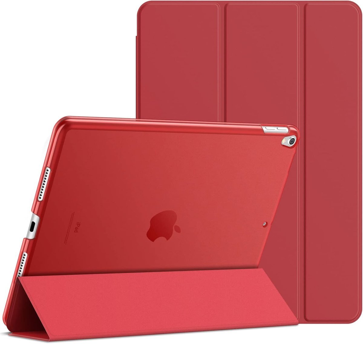 JETech Etui dla iPad Air 3. Generacji 10.5 (2019) and iPad Pro 10.5 (2017), Przykryć z Automatyczne Budzenie/Usypianie (Czerwony)