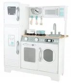 Zabawki AGD - EcoToys Ogromna biała drewniana kuchnia dla dzieci TL18061 - miniaturka - grafika 1