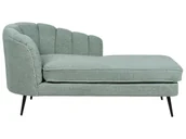 Szezlongi - Szezlong boucle lewostronny zielony ALLIER - miniaturka - grafika 1