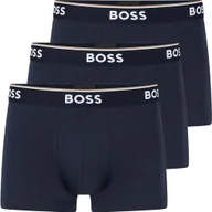 Majtki męskie - BOSS bokserki męskie spodnie bawełniane stretch 3-pak L 3xciemnoniebieski - miniaturka - grafika 1