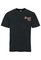 Koszule męskie - Superdry Vintage Lo-fi Flyer tee Koszula męska, Heavy Back In Black, 3XL - miniaturka - grafika 1