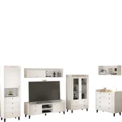 Inne meble do salonu - Zestaw Mebli do Salonu 4 Dolce MebloCross Biały Mat / Biały Połysk - miniaturka - grafika 1