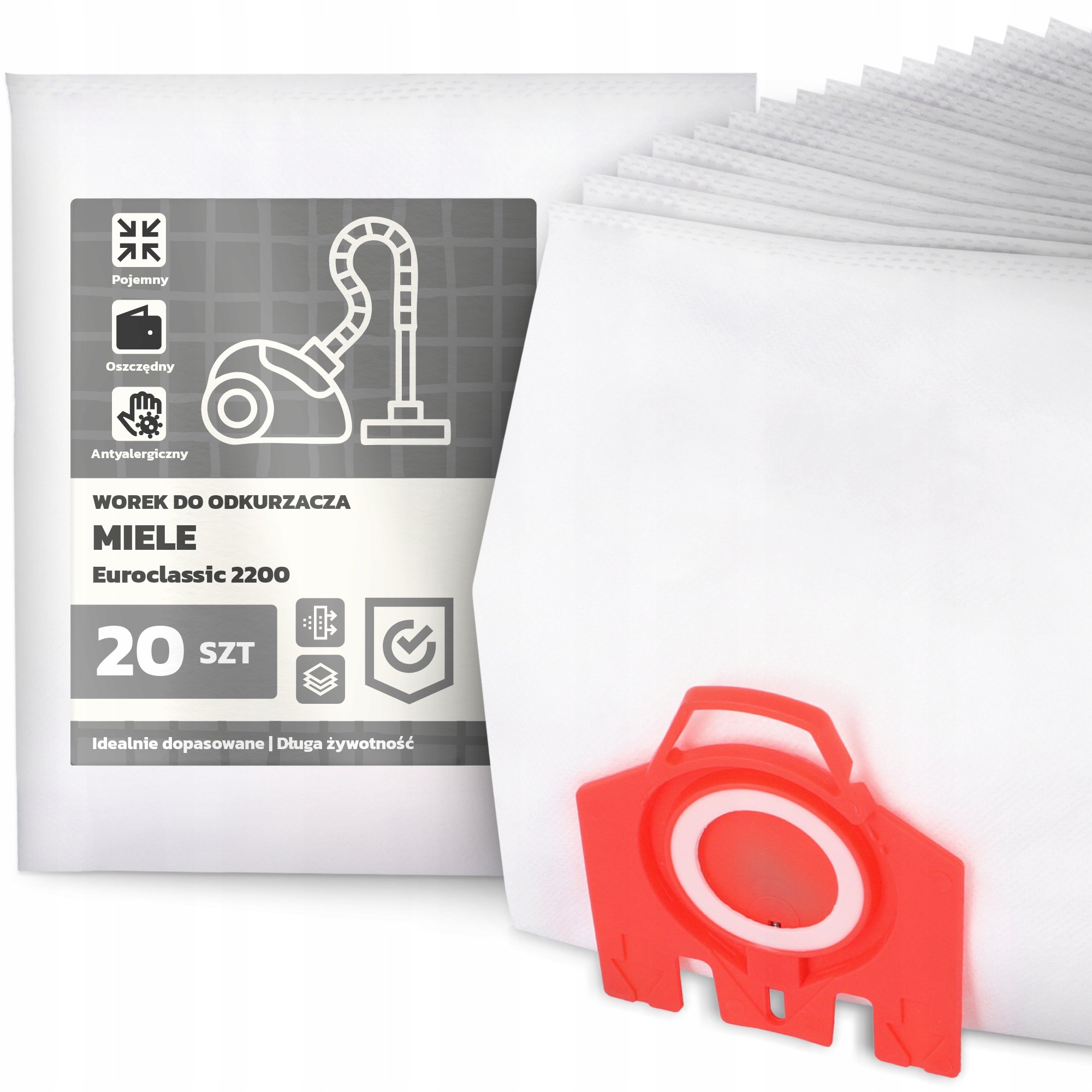 20x Worek do Odkurzacza Miele Euroclassic 2200 Syntetyczny Torba Worki G9