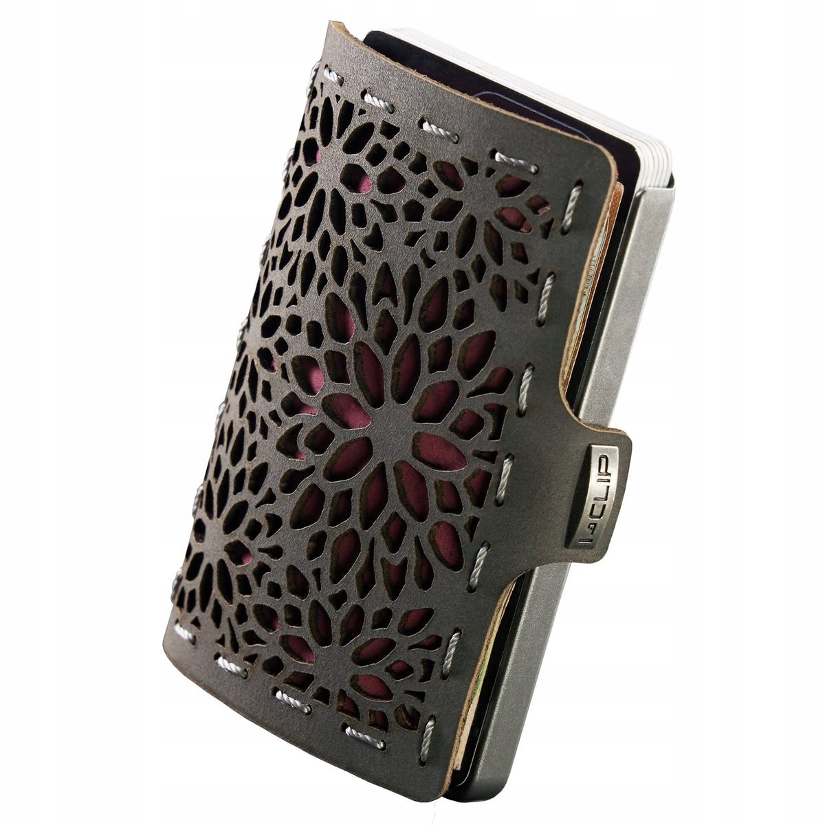 I-CLIP Portfel Skórzany Damski Z Kieszenią Na Monety Etui Na Karty