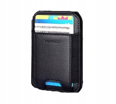 Skórzany portfel Nuoku MagSafe elegancki uchwyt na karty do iPhone