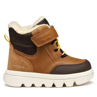 Kozaki Geox B Willaboom B Ab B365BC 0ME22 C6654 M Brązowy - Buty dla chłopców - miniaturka - grafika 1