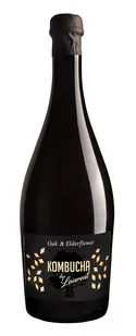Kombucha By Laurent Kombucha szampańska na płatkach dębu o smaku kwiatów czarnego bzu 750 ml Bio - Soki i napoje niegazowane - miniaturka - grafika 1