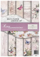 Decoupage - Papier ryżowy, A4, Rosy Summertime - miniaturka - grafika 1