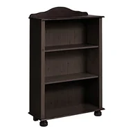 Regały - Ciemnobrązowy niski regał z litej sosny Støraa Ella - miniaturka - grafika 1