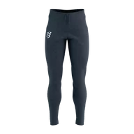 Spodnie sportowe damskie - COMPRESSPORT Spodnie biegowe SEAMLESS PANTS mood indigo melange - miniaturka - grafika 1