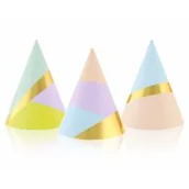 Urodziny dziecka - Godan Czapeczki papierowe Pastel Party - 6 szt. PF-CPPP - miniaturka - grafika 1