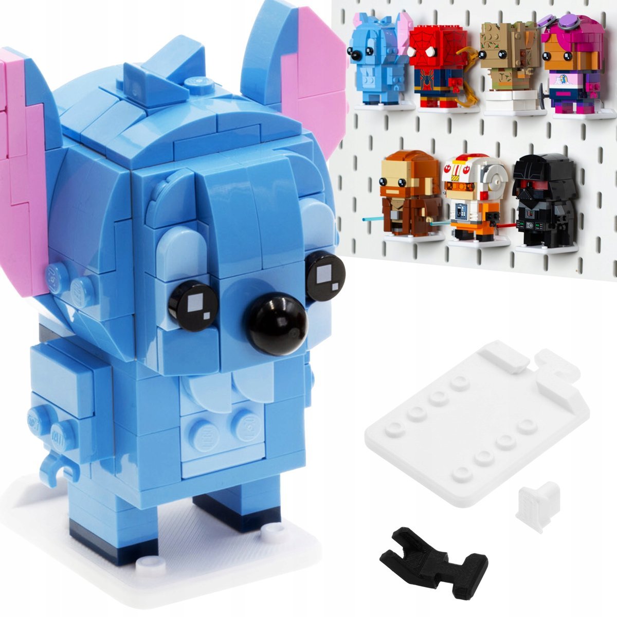 PODSTAWKA na LEGO figurkę BrickHeadz UCHWYT do tablicy IKEA SKADIS